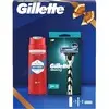 Gillette Dárková sada Holicí strojek, 2 náhradní hlavice a sprchový gel Whitewater