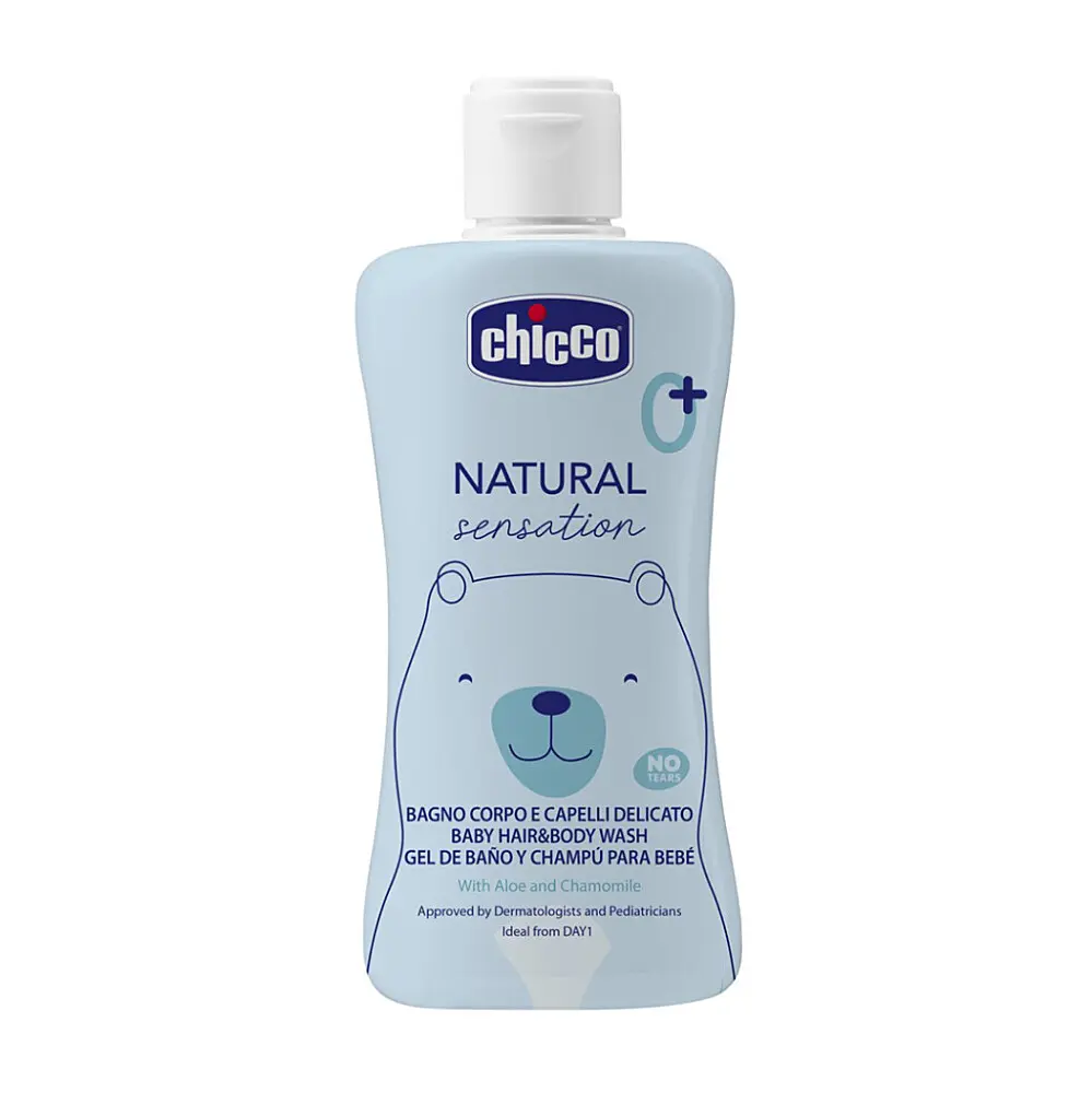 CHICCO Sprchový gel 2v1 na tělo a vlasy natural sensation 0m+ 200 ml