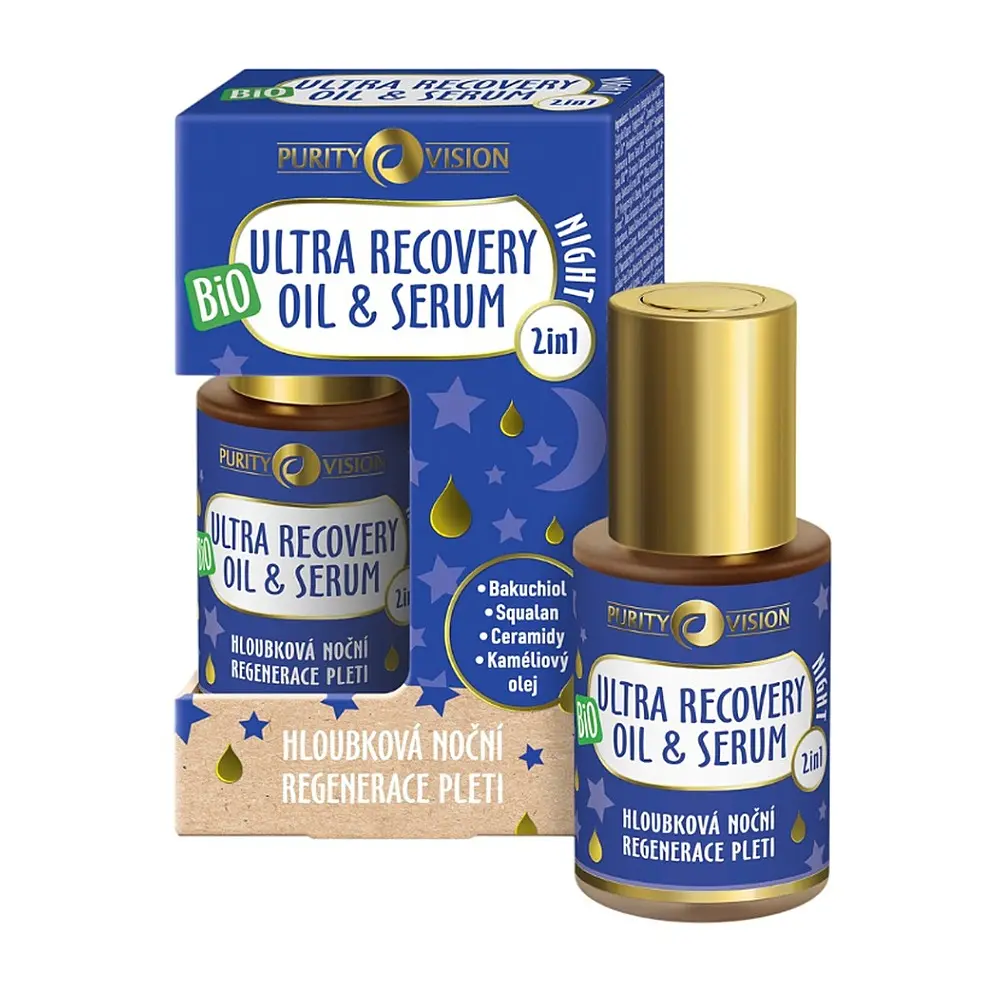 Purity Vision BIO noční olej a sérum 2v1 Ultra recovery 30 ml