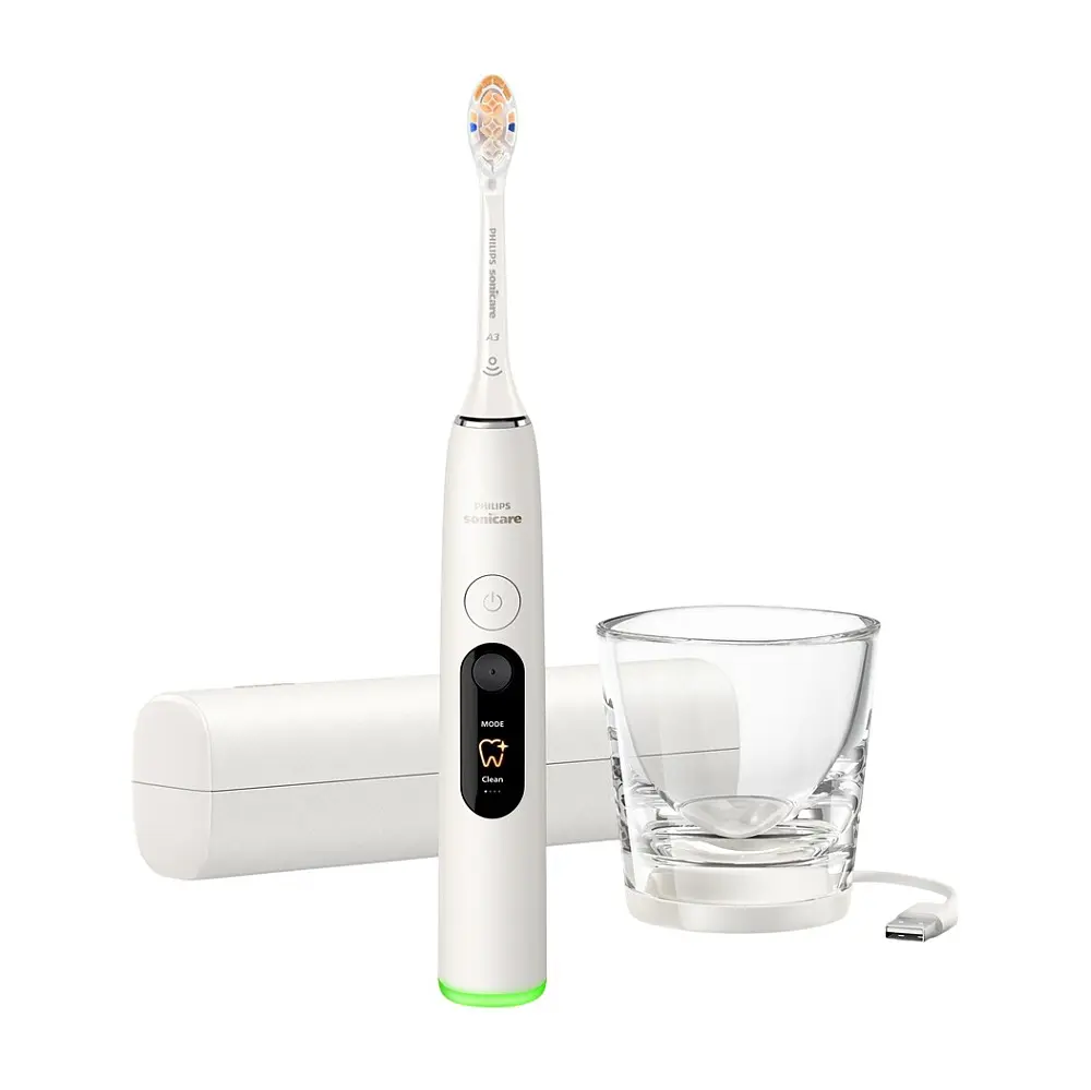 PHILIPS SONICARE DiamondClean 8500 sonický zubní kartáček HX8513/11 pudrově bílá