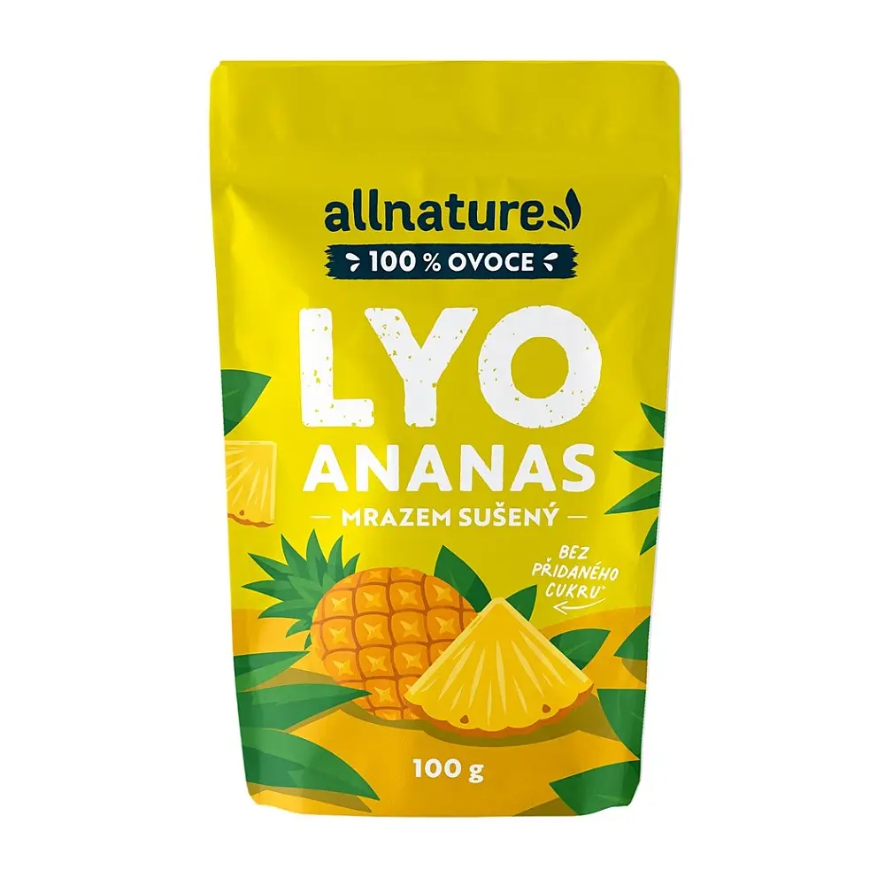 Allnature Ananas Lyo mrazem sušený 100g