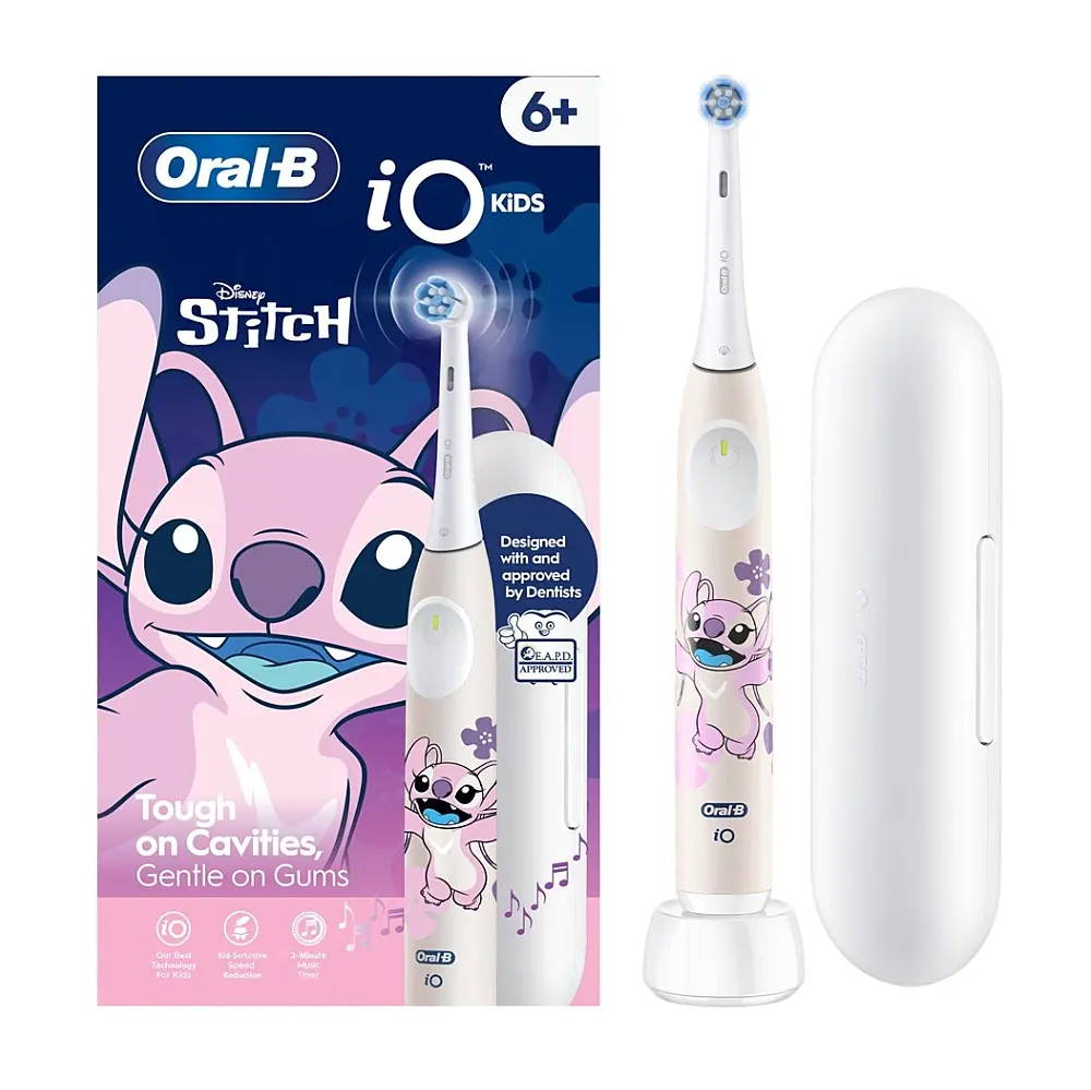 Oral-B iO Kids Disney Angel – Lilo & Stitch – elektrický zubní kartáček pro děti od 6 let