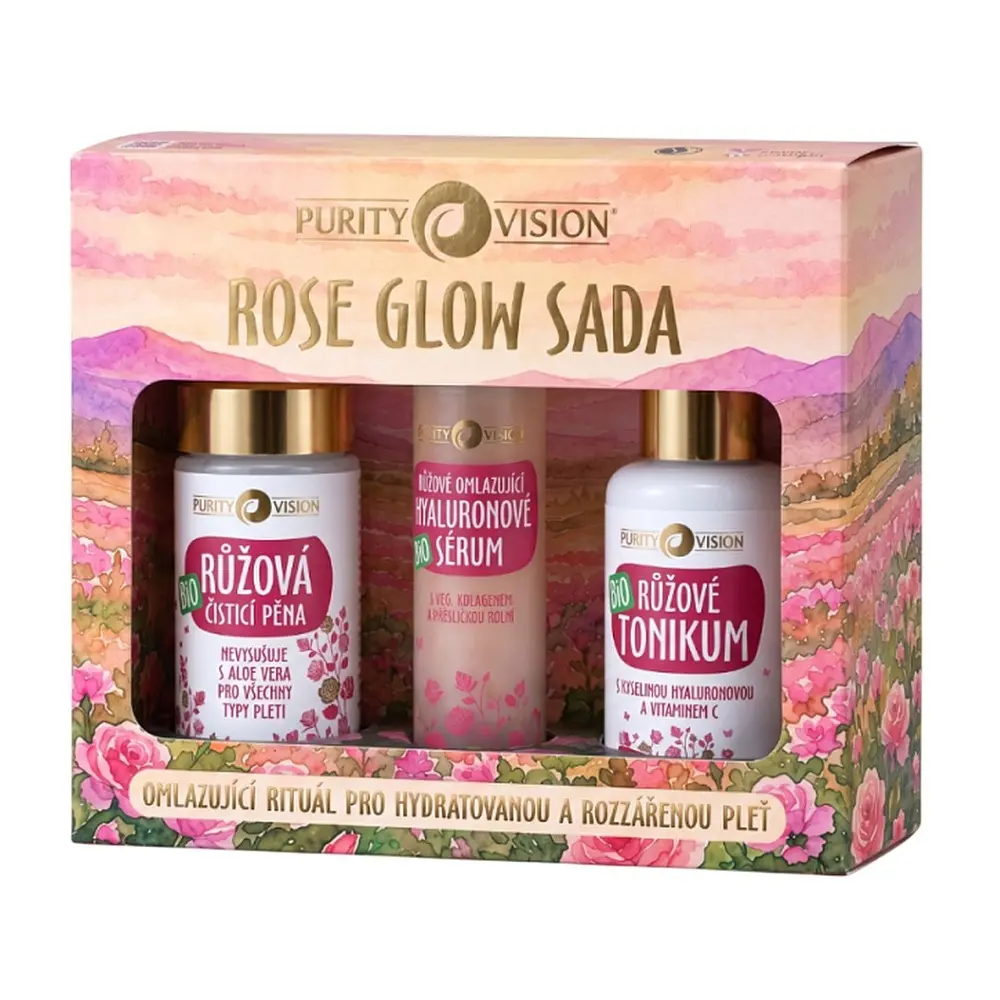 Purity Vision Dárková sada Bio Rose Glow