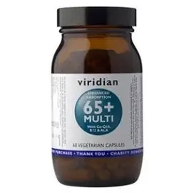Viridian 65+ Multi (Natural multivitamín pro seniory) 60 kapslí