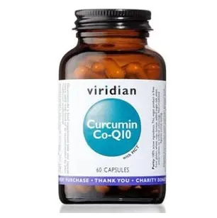 Viridian Curcumin Co-Q10 (Kurkumin a Koenzym Q10) 60 kapslí