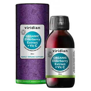 Viridian Nutrition Elderberry Extract + Vitamin C Organic