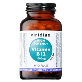 Viridian High Potency Vitamin B12 1000ug 60 kapslí