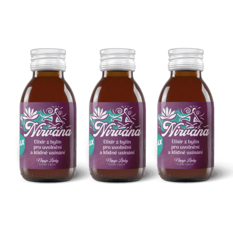 Nirvána –⁠ elixír relaxace a klidného usínání 100 ml 3 kusy