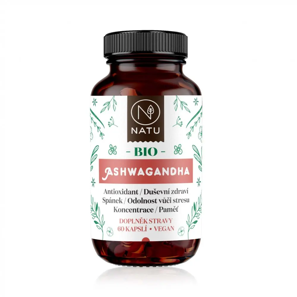 NATU BIO Ashwagandha 60 kapslí