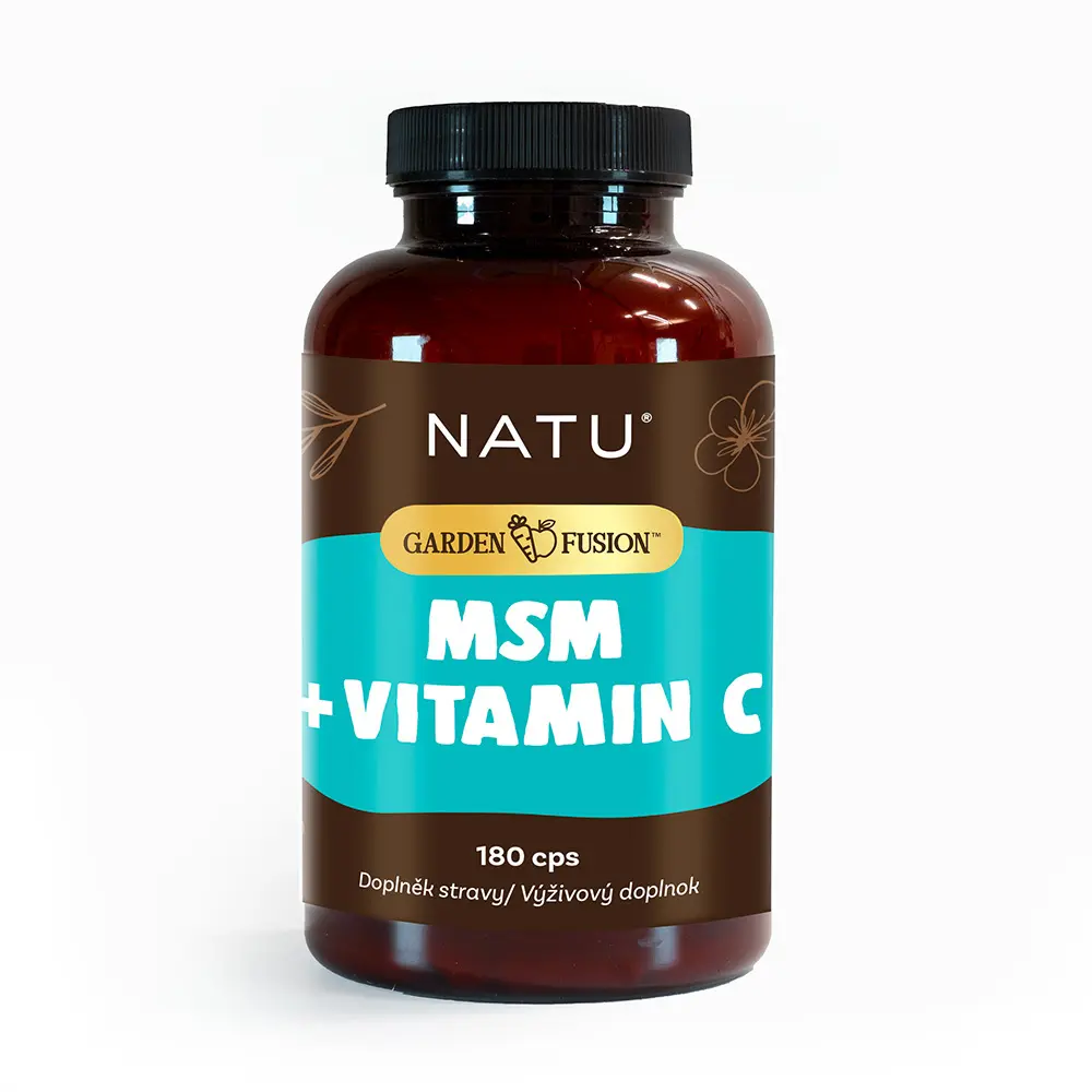 Garden Fusion MSM 1500 mg s vitaminem C 180 kapslí