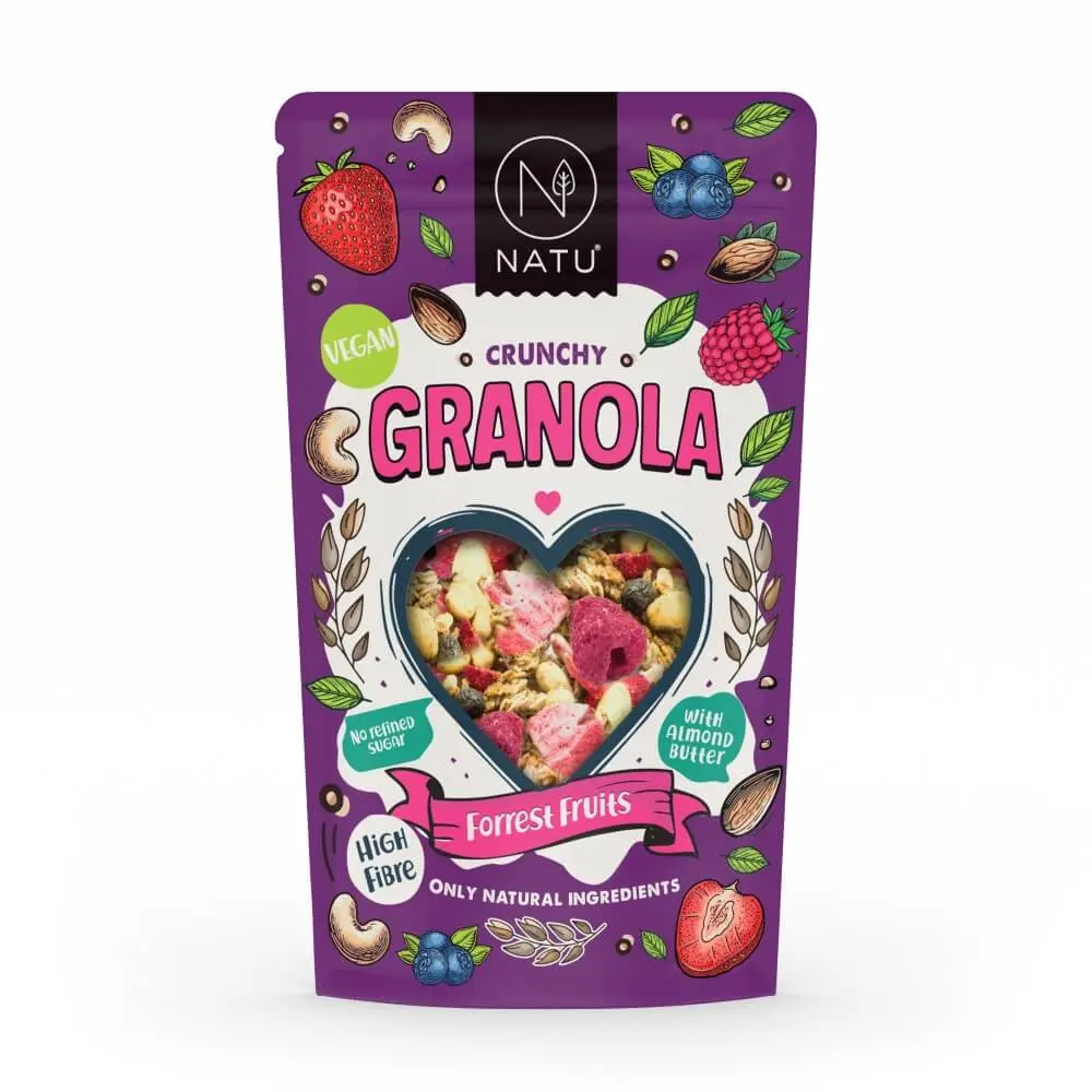 NATU Granola Lesní plody 330g