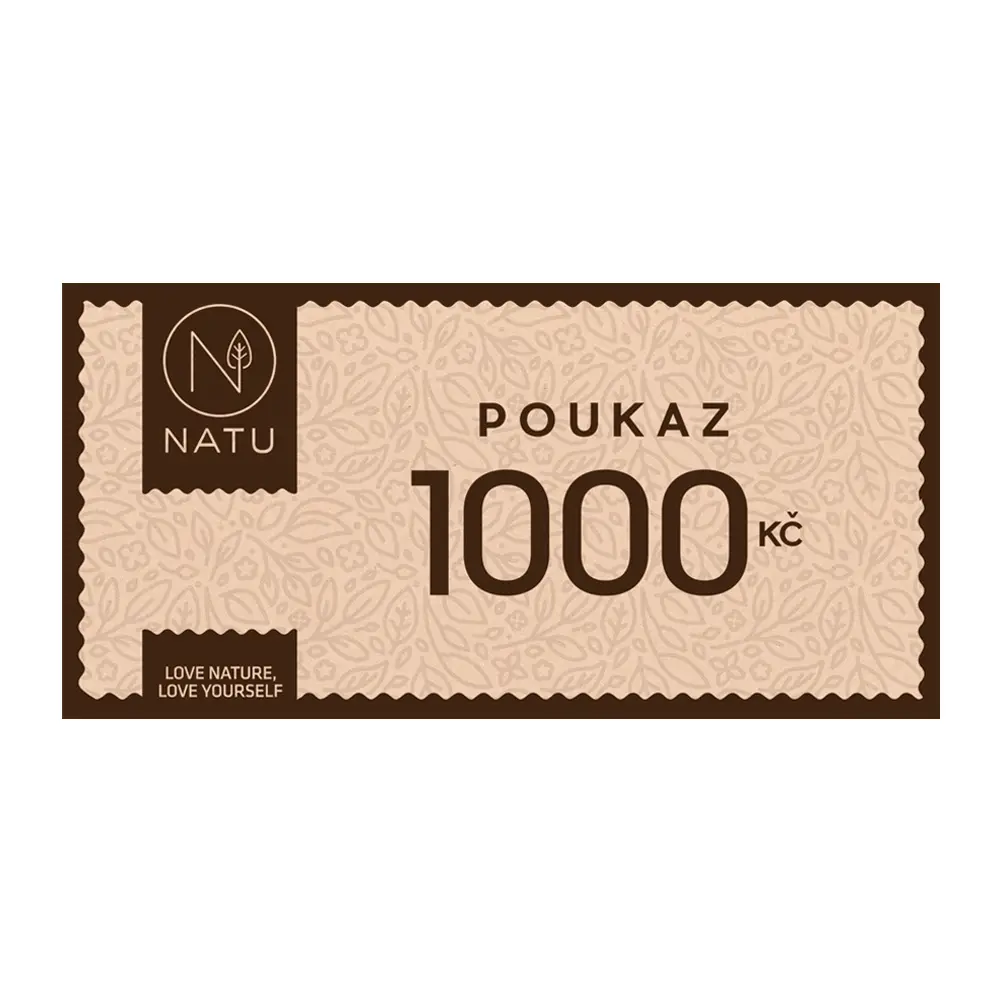 NATU Dárkový poukaz 1000 Kč