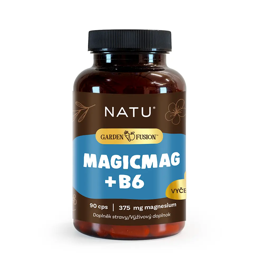 NATU Garden Fusion Hořčík bisglycinát (magnesium)+vitamin B6 90 kapslí