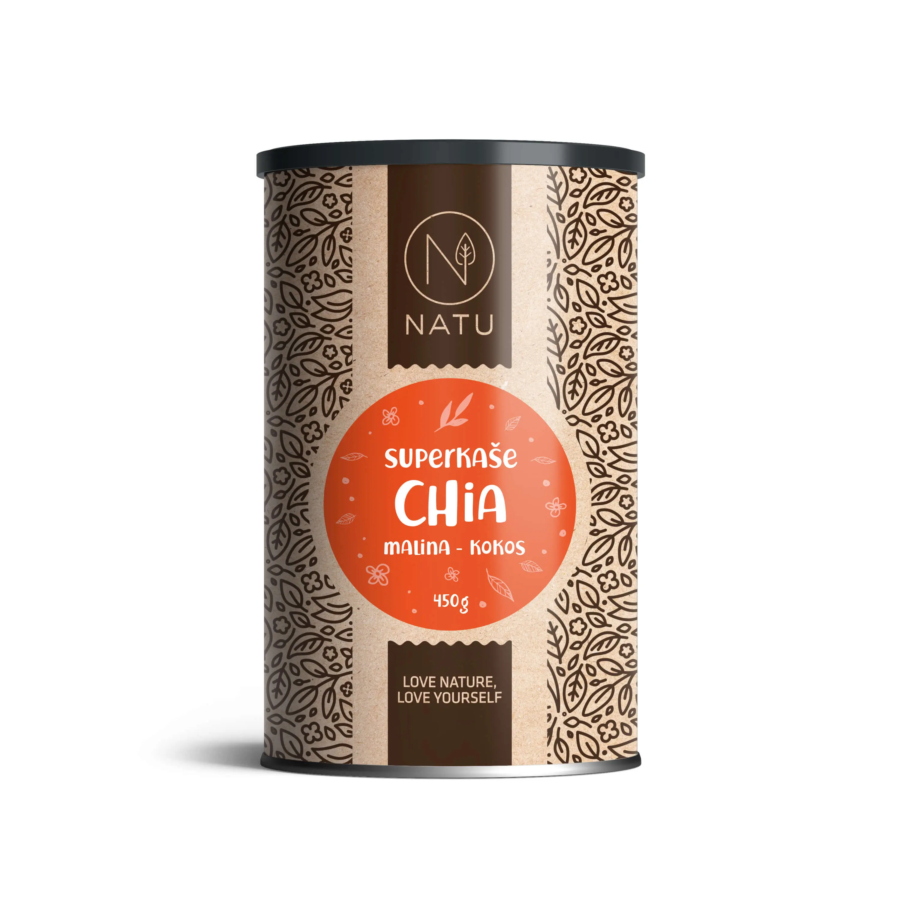 Superkaše CHIA s malinami a kokosem 450g