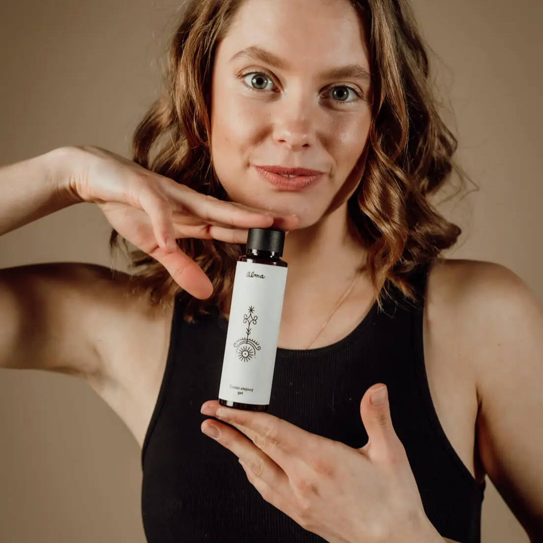 Alma čisticí olejový gel s malachitem, abyssinian olejem a aloe vera 100ml