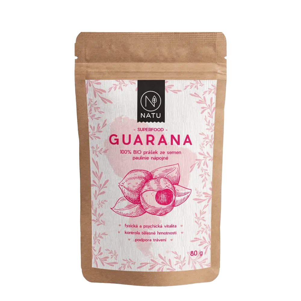 NATU Guarana BIO prášek 80 g