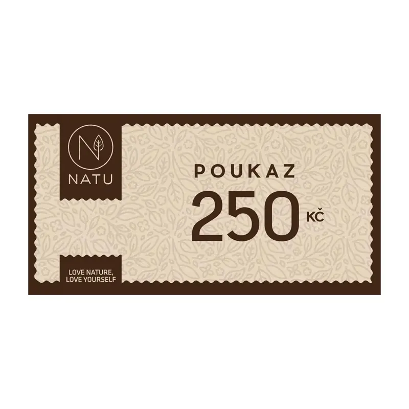 NATU Dárkový poukaz 250 Kč