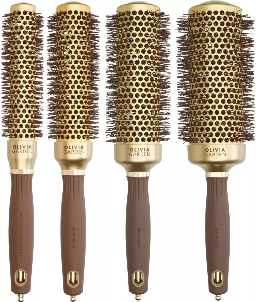 Olivia Garden Expert Speed Gold & Brown - Foukací kartáč Olivia Garden Expert Speed Gold & Brown: 35mm