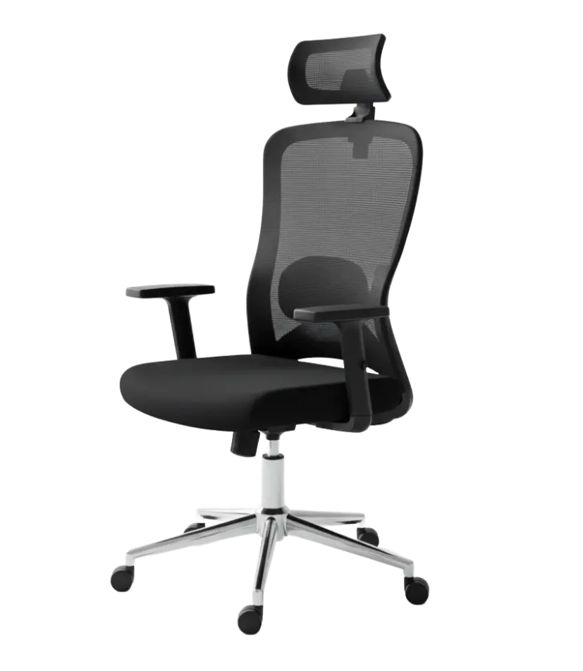 Kancelářská ergonomická židle Neoseat ZENA — síť / látka, černá, nosnost 150 kg