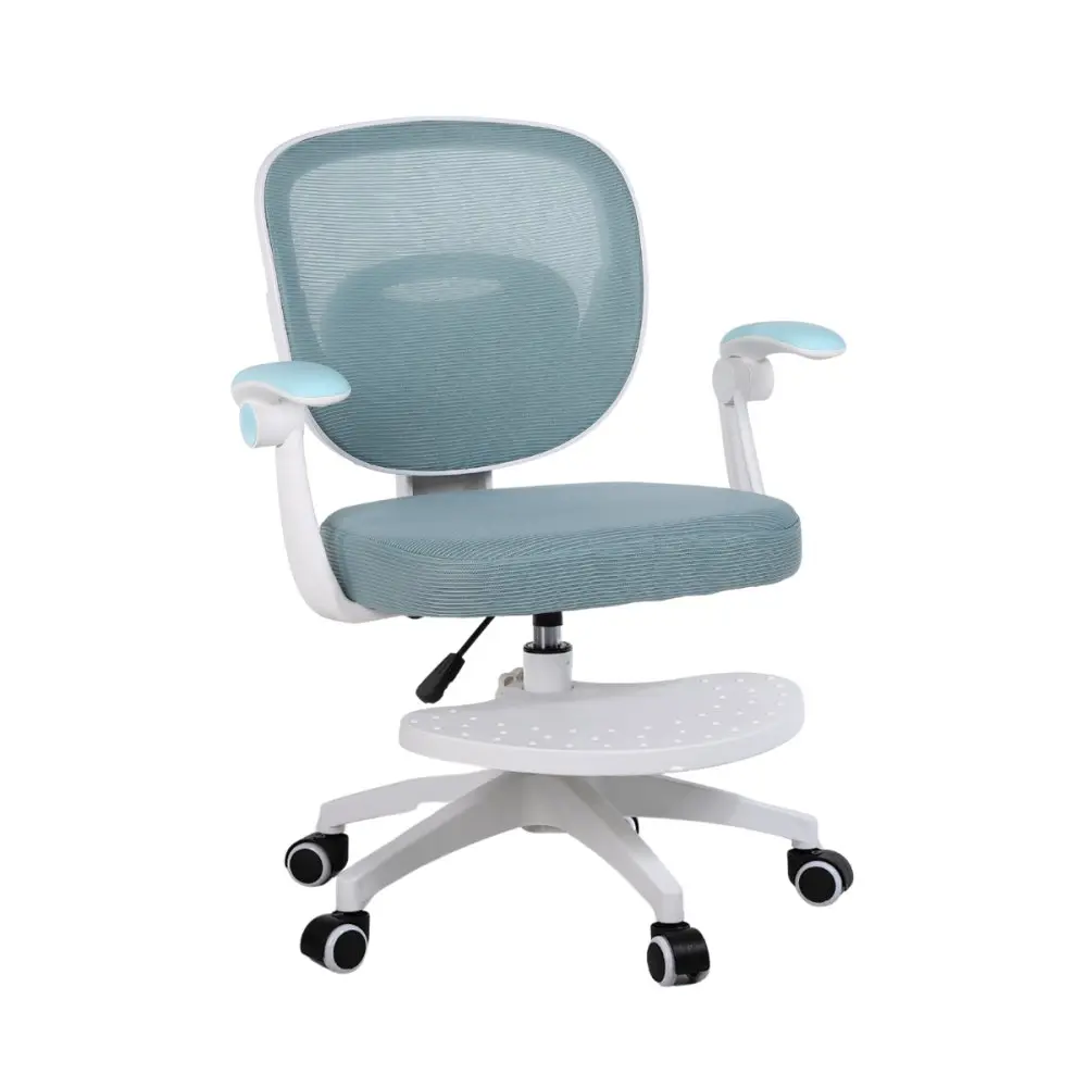Dětská otočná židle Neoseat JUNI 008 s podnoží — látka, modrá