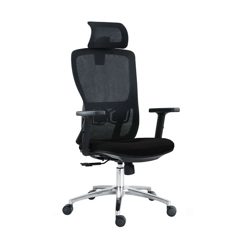 Kancelářská ergonomická židle Neoseat TASCO — síť / látka, černá, nosnost 150 kg