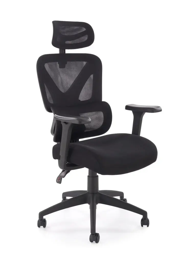 Kancelářská ergonomická židle ASTRAL — síť / látka, černá