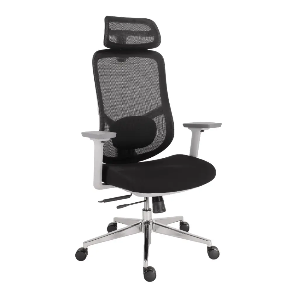 Kancelářská ergonomická židle Neoseat ALLY WHITE — černá / bílá, nosnost 150 kg