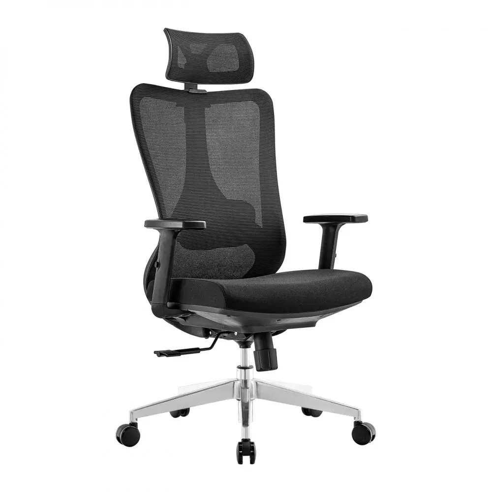 Kancelářská ergonomická židle Neoseat AMADORA — síť / látka, černá, nosnost 150 kg
