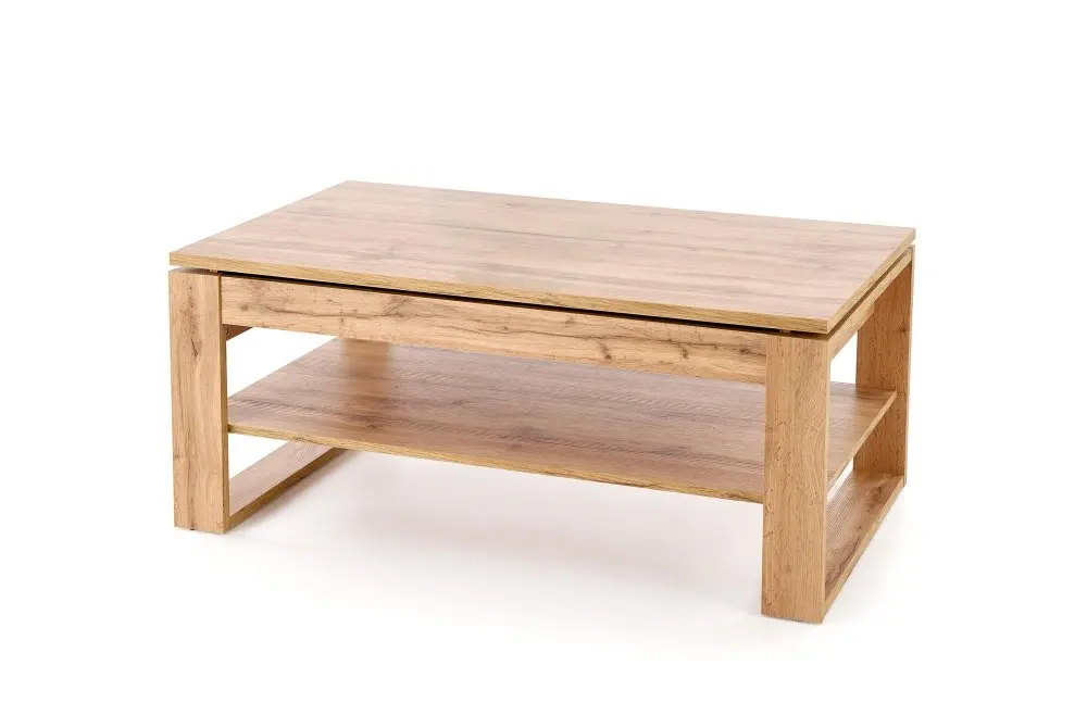 Konferenční stolek BETTY s úložným prostorem — 120x65x50 cm, dekor dub artisan