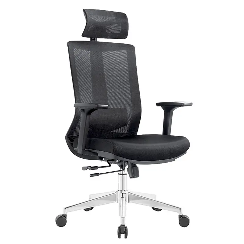 Kancelářská ergonomická židle Neoseat SABRINA — síť / látka, černá, nosnost 150 kg