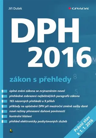 DPH 2016 – zákon s přehledy