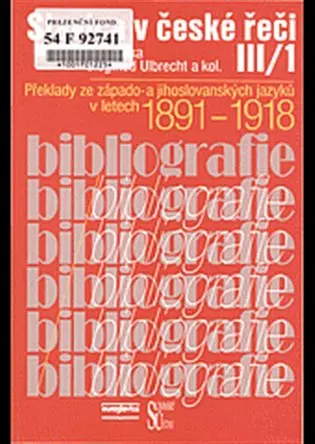 Slavica v české řeči III./1