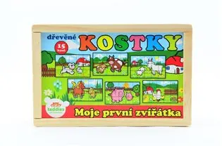 Moje první zvířátka - Kostky kubus dřev