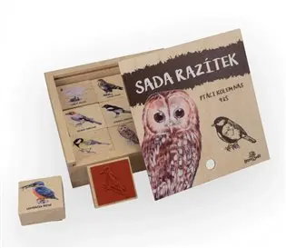 Sada razítek 9 ks - ptáci kolem nás