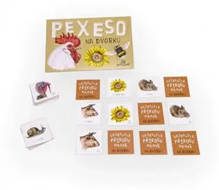 Papírové pexeso - na dvorku