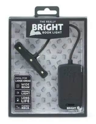 Bright Lampička do knížky - šedá