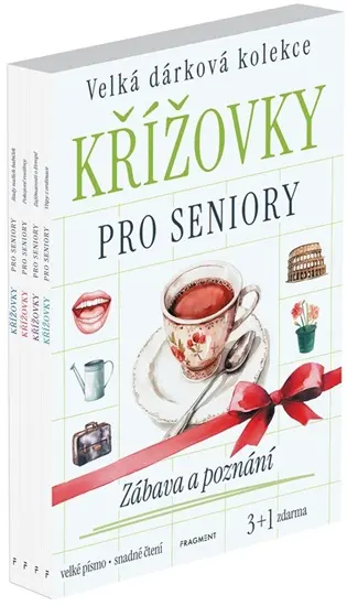 Křížovky pro seniory - Zábava a poznání 3+1 zdarma - kolektiv autorů