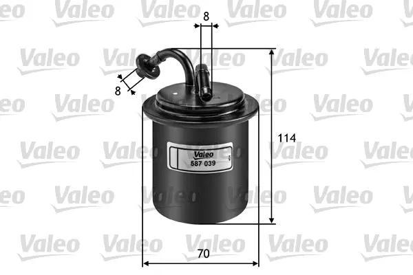 Palivový filtr VALEO 587039
