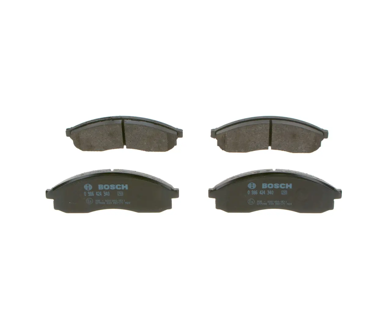 Sada brzdových destiček, kotoučová brzda