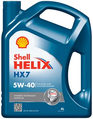 Motorový olej Shell Helix HX7 5W-40, 4L