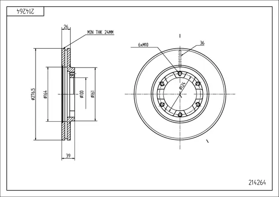 Brz.kotouč /p/ nissan 2.4,3.0,2.7d 87-