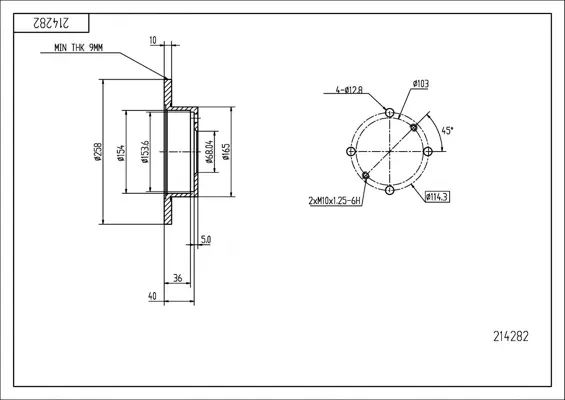Brz.kotouč /z/ nissan primera 2.0 90-