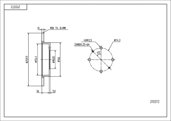 Brz.kotouč /z/ volvo s40/v40 260/10/8.4