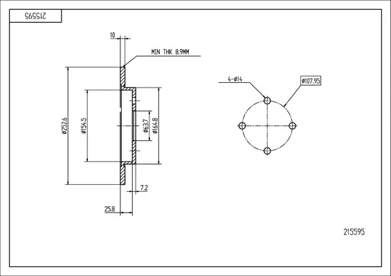 Brz.kotouč /z/ sierra 86-92 abs