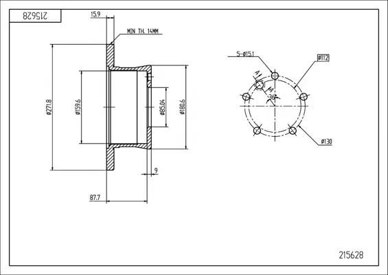 Brz.kotouč /z/ db sprinter,lt 96-