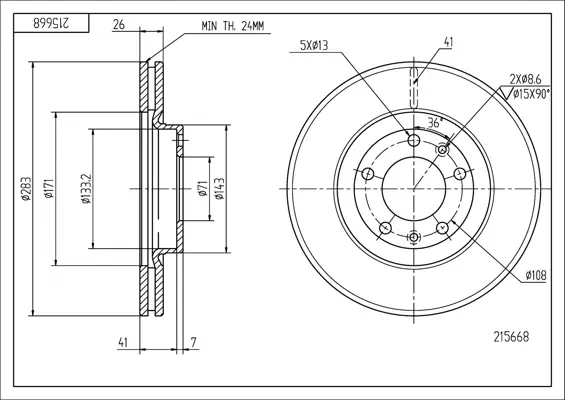 Brz.kotouč /p/p607 2.2hdi