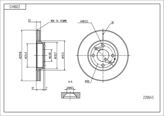 Brz.kotouč /p/micra 1.2-1.5 03-