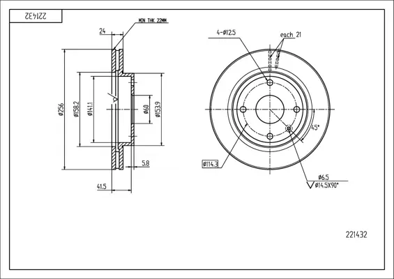 Brz.kotouč /p/ chevrolet lacetti 03-