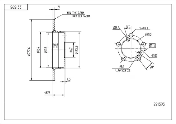 Brz.kotouč /z/ db 124 200td-250td
