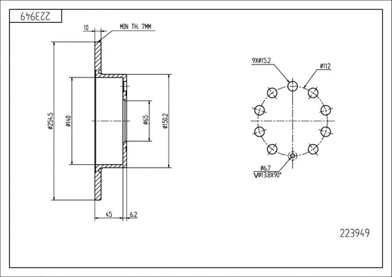 Brz.kotouč /z/a3-03-,golf v 03-